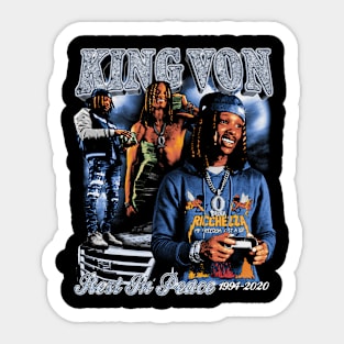 King Von Rest In Peace Sticker